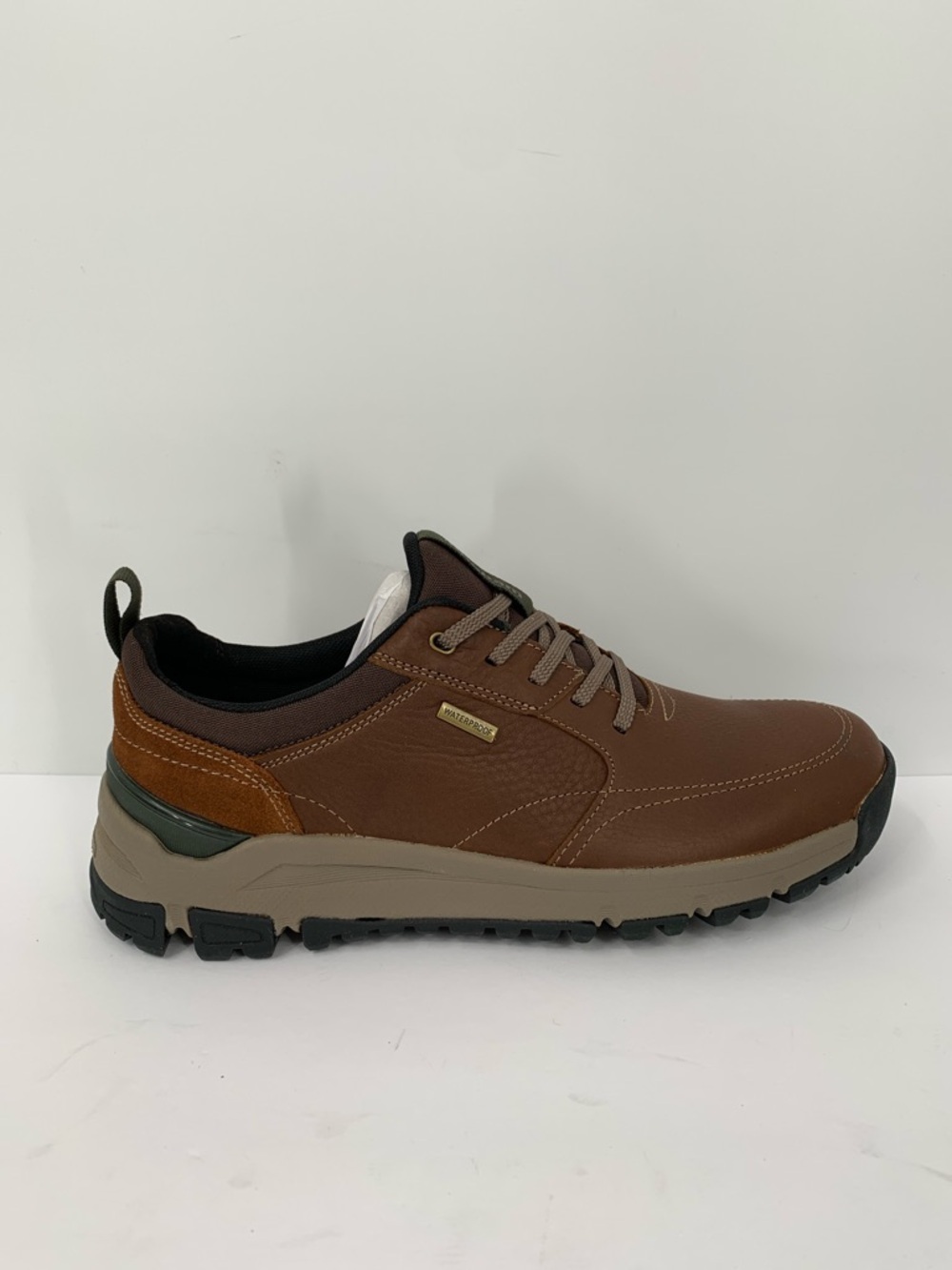 Dunham Glastonbury Ubal II waterproof sneaker shoe brown leather walking men 9